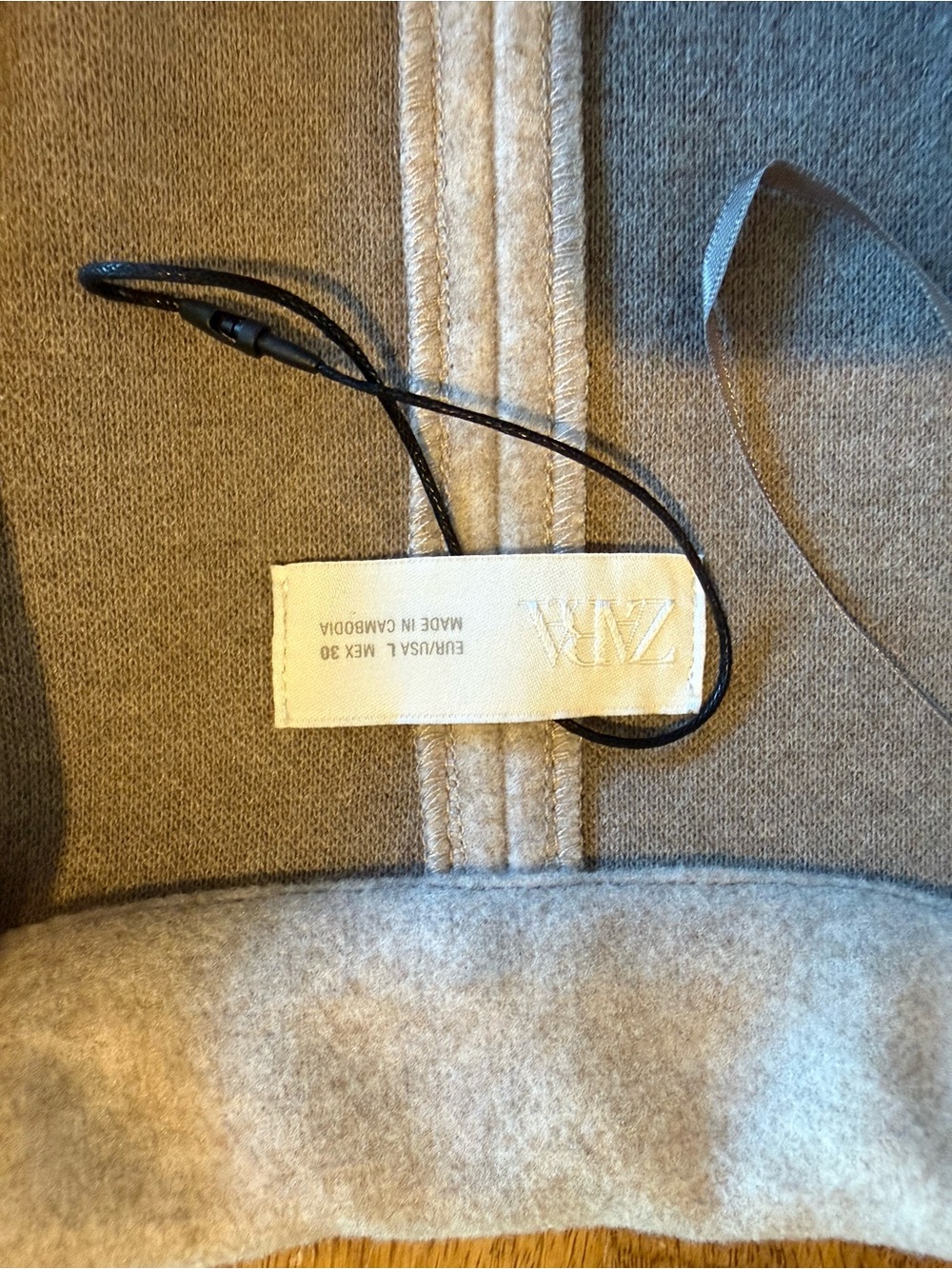 Zara Heather Gray Open-Front Long Cardigan - Picture 2 of 3